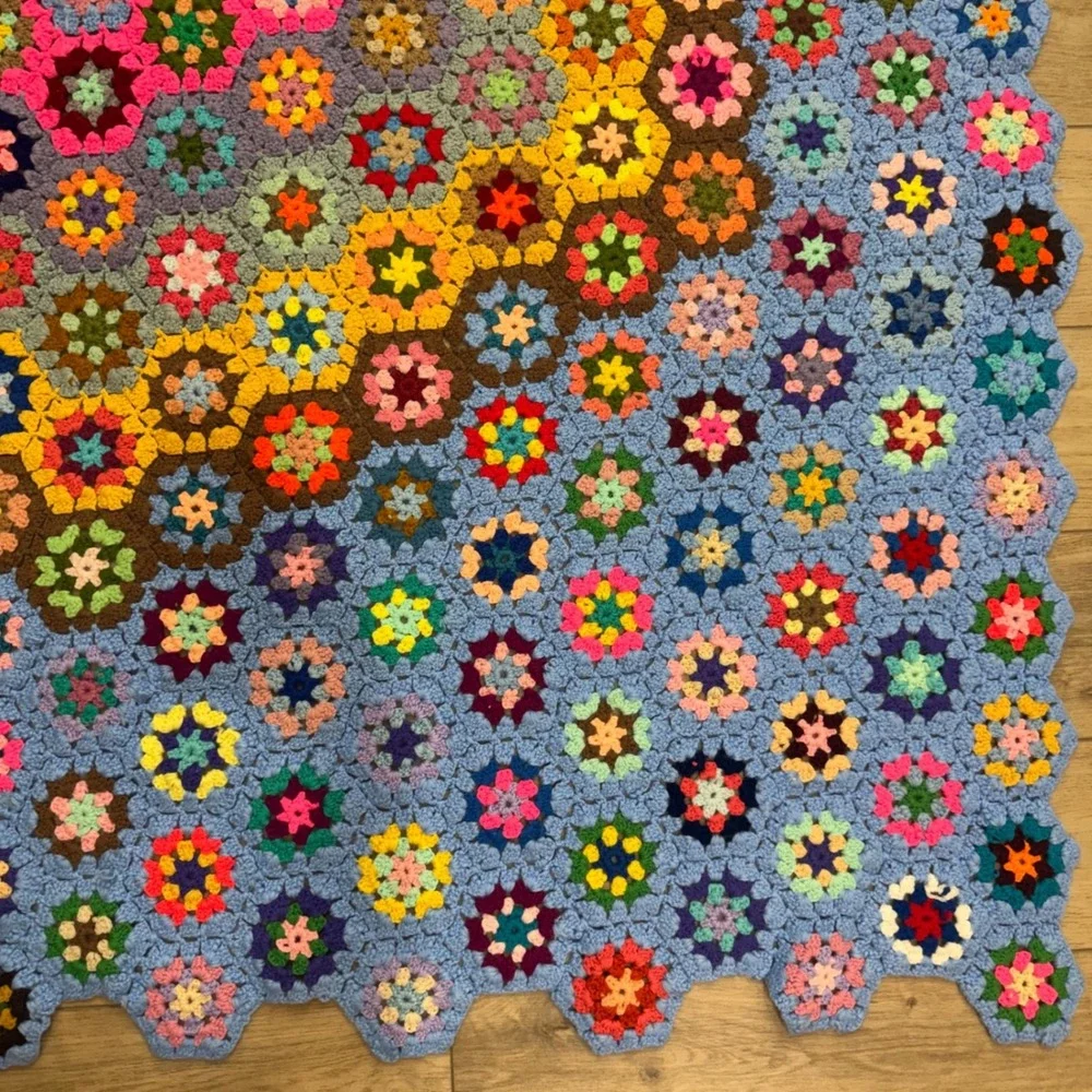 Handmade crochet afghan